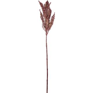 👉 Bordeaux rood One Size Leaves Plant Pampas Gras Kunsttak 34 x 10 83 cm Metallic 8720014499240