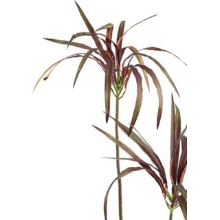 👉 Bordeaux One Size rood Leaves Plant Yucca Kunsttak 98 x 36 117 cm 8720014250100