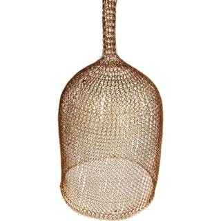 👉 Lampenkap RVS goud One Size Rein Ronde H90 x Ø15 cm 8720014530929