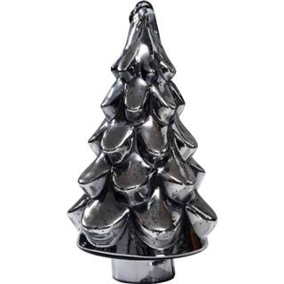 👉 Kerstboom grijs glas One Size goud Quinty Beeld Antiek H38 x Ø18 cm 8720014493699