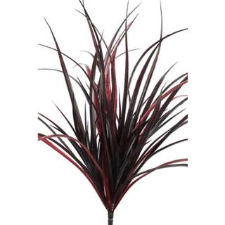 👉 Bordeaux One Size rood Leaves Plant Gras Kunststruik 36 x 56 46 cm 8720014247438