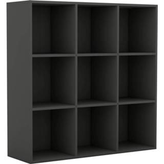 👉 Boeken kast active grijs Boekenkast 98x30x98 cm spaanplaat 8719883869858