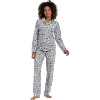👉 Doorknoop, fleece, damespyjama met lange mouwen 'pretty kitty cats'