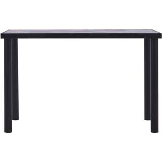 👉 Eettafel zwart MDF One Size 120x60x75 cm en betongrijs 8719883600581