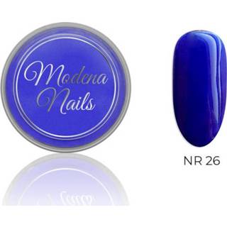 Blauw acryl One Size Modena Nails Donkerblauw - 26 8720246149531