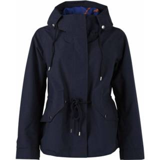 👉 Blauw active vrouwen Danefae Regenparka Kort Dames Gudhjem