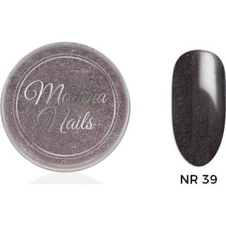 Zwart acryl One Size GeenKleur Modena Nails Glitter – 39 8720512575514