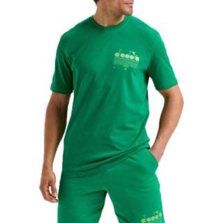 👉 Sport t-shirt groen SS active mannen Diadora Manifesto 8032521908499