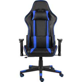 👉 Gamestoel blauw PVC One Size GeenKleur draaibaar 8720286193235