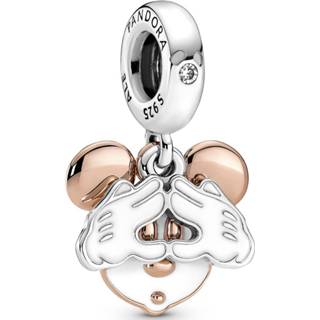 👉 One Size array Pandora Disney 780112C01 Hangbedel Mickey Mouse zilver-emaille rosekleurig 5700302964479