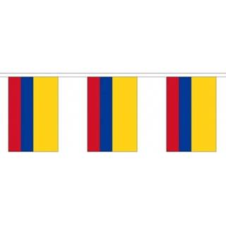👉 Vlaggenlijn One Size meerkleurig 3x Buiten Colombia 3 meter - Colombiaanse vlag Supporter feestartikelen Landen decoratie en versieringen 8720147788341