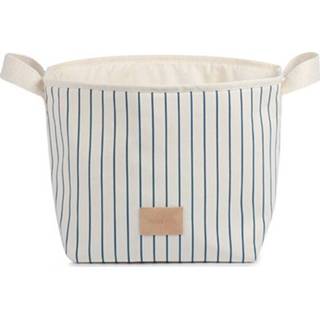 👉 Opbergmand blauw active Nobodinoz django - blue thin stripes natural 8435574922373