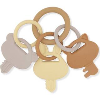 👉 Bijtring active Konges sløjd ki keys - caramel 5712982734334