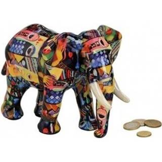 👉 Luxe spaarpot olifant blauw van keramiek 22 cm