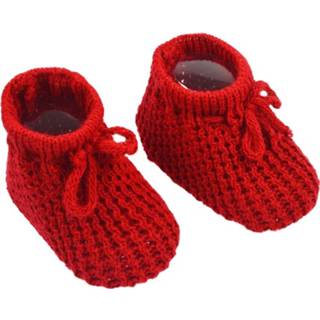 Babyslofjes rood acryl One Size Color-Rood baby's meisjes Soft Touch New Born 0-3 maanden 6013743591500