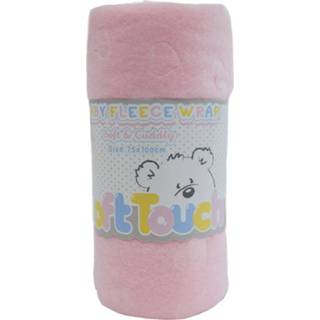 👉 Fleece deken roze polyester One Size Color-Roze meisjes Soft Touch 75 x 100 cm 6013710061012