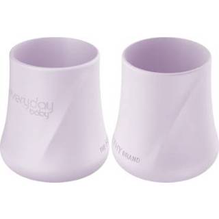 👉 Drinkbeker siliconen lavendel silicoon jongens paars baby's Everyday Baby set van 2, light 7350077265646