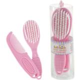 👉 Borstel roze kunststof One Size Color-Roze Soft Touch en kam set 2-delig 6013702215218