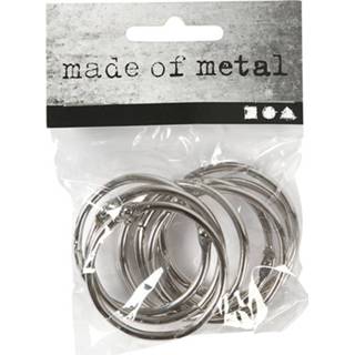 👉 Zilver aluminium One Size Color-Zilver Creotime boekbindersring 38 mm 8 stuks 5712854003087