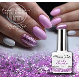 👉 One Size GeenKleur Modena Nails Gellak Metallic Obsession - 03 7,3ml. 8720246145090