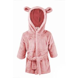 👉 Badjas roze fleece 98 Color-Roze Soft Touch junior maat 7435839929933