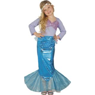 👉 Verkleedpak blauw polyester Color-Blauw Fiestas Guirca zeemeermin junior mt 10-12 jaar 8434077858356