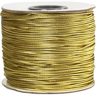 👉 Elastiek goud textiel One Size Color-Goud Creotime 100 m 1 mm 5707167190333