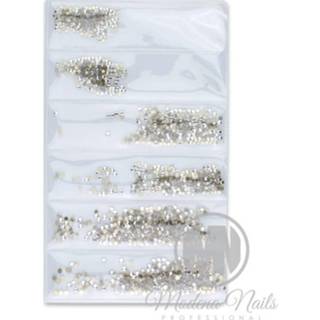 👉 Zirconia kristal One Size zilver Modena Nails Cubic Nagelsteentjes - 8720512577655