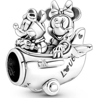 👉 Bedel zilver One Size zilverkleurig Pandora Disney 790108C00 Mickey and Minnie Airplane 5700302964394
