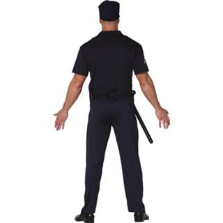 👉 Verkleedpak blauw polyester l Color-Blauw mannen Fiestas Guirca Politieofficier heren maat 8434077803738