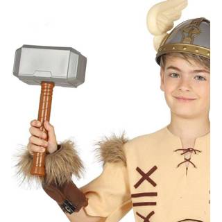 👉 Hamer grijs bruin PVC One Size Color-Grijs Fiestas Guirca viking 29 cm grijs/bruin 8434077172391