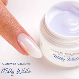 👉 Wit jelly One Size GeenKleur Cosmetics Zone ICE - Hypoallergene UV/LED Milky White 15ml. 8720604347869