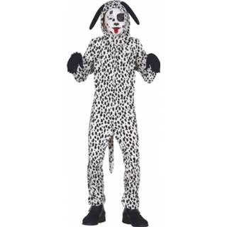 👉 Verkleedpak zwart wit polyester Color-Zwart Fiestas Guirca dalmatiër junior zwart/wit mt 98-104 8434077832448
