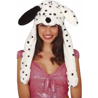 👉 Muts wit polyester One Size Color-Wit vrouwen Fiestas Guirca beweegbaar dalmatiër dames 8434077137314