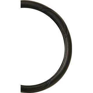 👉 Stuurhoes zwart PVC One Size Color-Zwart Car Plus universeel 37-39 cm 8424332050304