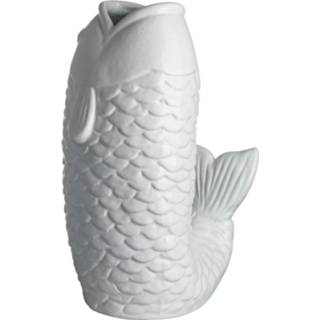 👉 Vaas wit Vis 16X14X26 cm 8712628317775
