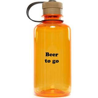 👉 Drinkfles oranje zwart unisex hoofdmateriaa kunststof Urban Classics - Beer To Go Statement Bottle 4065812130082