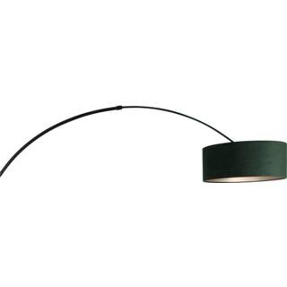 👉 Vloerlamp zwart groene velours Steinhauer Sparkled Light 8127 Kap 8712746145977