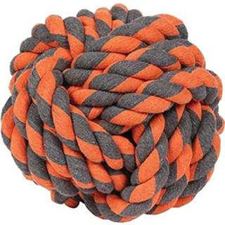 👉 Trektouw katoen One Size Color-Grijs Happy Pet bal Nuts for Knots Extreme 24 x cm 701029160408