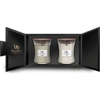 👉 Medium One Size zwart Woodwick Deluxe x2 cadeauset 5038581123738