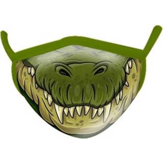👉 Mondkapje groen polykatoen One Size Color-Groen Wild Republic Smiles krokodil 92389258868