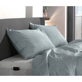 Kussenslop blauw linnen licht Zo Home Lino Kussensloop Look - stone blue 60x70cm 8718518328289