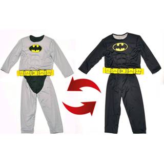 👉 Verkleedpak zwart grijs polyester Color-Zwart jongens Ciao s.r.l Batman zwart/grijs 6-delig 5-7 jaar 8026196974187