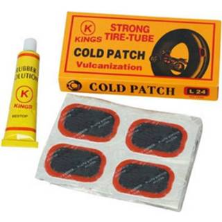 👉 Bandenplakset rubber One Size Color-Zwart FALKX Cold Patch 37-delig 8718347830137