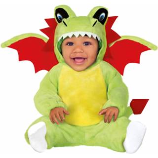 👉 Dierenpak groene polyester groen baby's peuters Draken Kostuum Voor Baby/peuter 12-24 Maanden - Onesie/jumpsuit Verkleedpakken 8720147649048