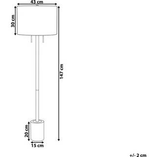 Staande lamp grijs marmer One Size Color-Grijs ARPA 4251682201391