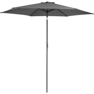 👉 Parasol antraciet active Detex Alu 300cm UV Bescherming 40+ 6011608449461