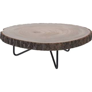 👉 Tafel hout One Size GeenKleur Tafeltje rond 40cm 8719202670134