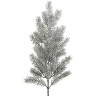 👉 Groen wit PE One Size 5 stuks Kerststeker kersttak l5b11h52 cm groen/wit 8719269582043