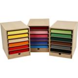 👉 Papier hout One Size Color-Bruin Creotime opslag unit A4 5707167044735